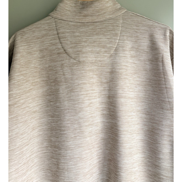 CALLAWAY Performance Fleece Pullover 1/4 Zip Sweater Beige Golf Outdoors XXL - Picture 8 of 11